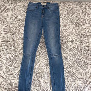 medium wash ripped pacsun jeggings